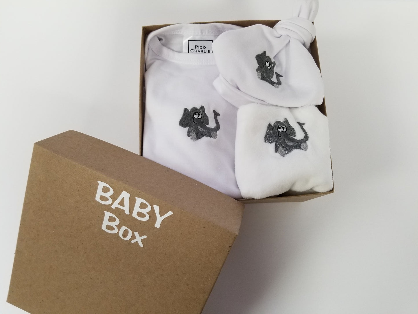 Evan the Elephant Baby Box