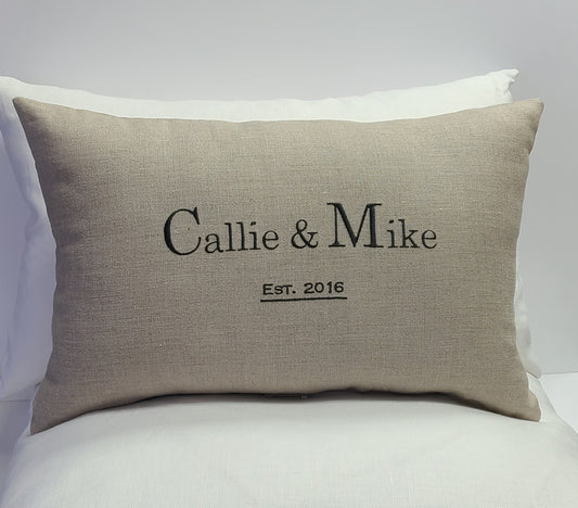 Established Linen Pillow Casual Style