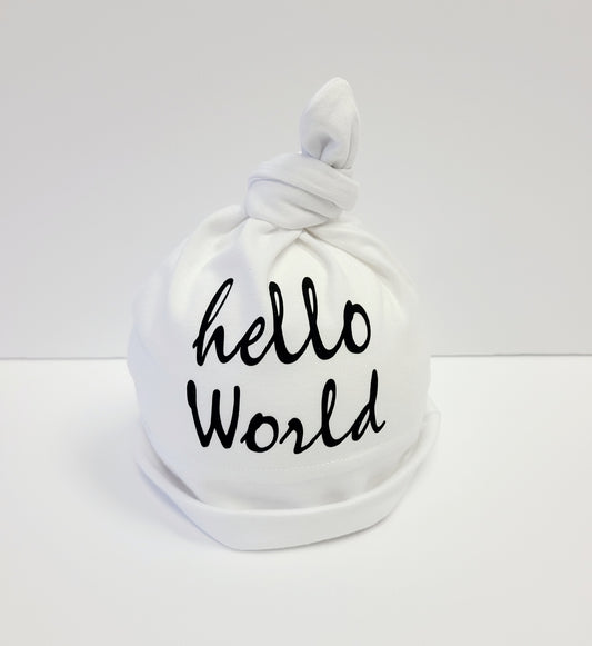 Hello World Baby Hat