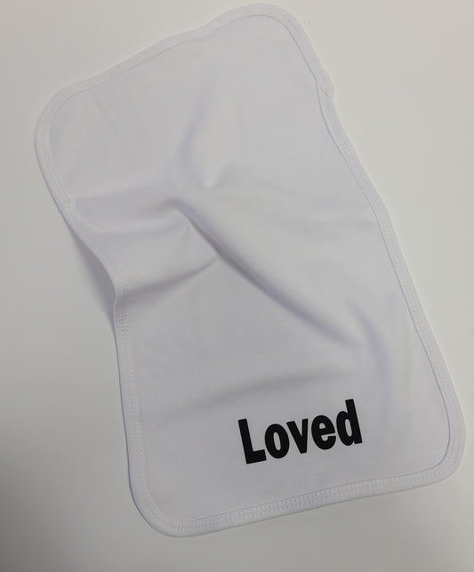 LOVED Burp Cloth set/2