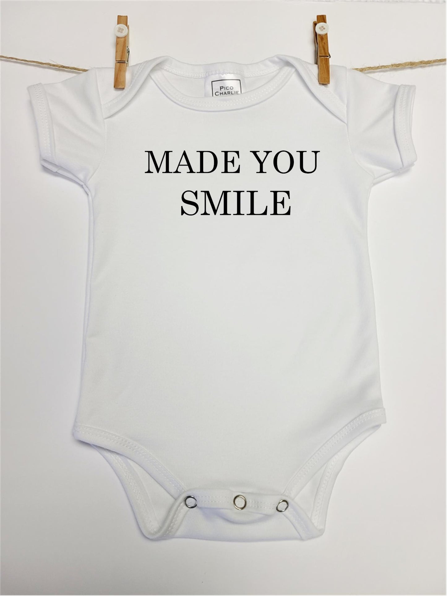 MADE YOU SMILE Baby One Piece