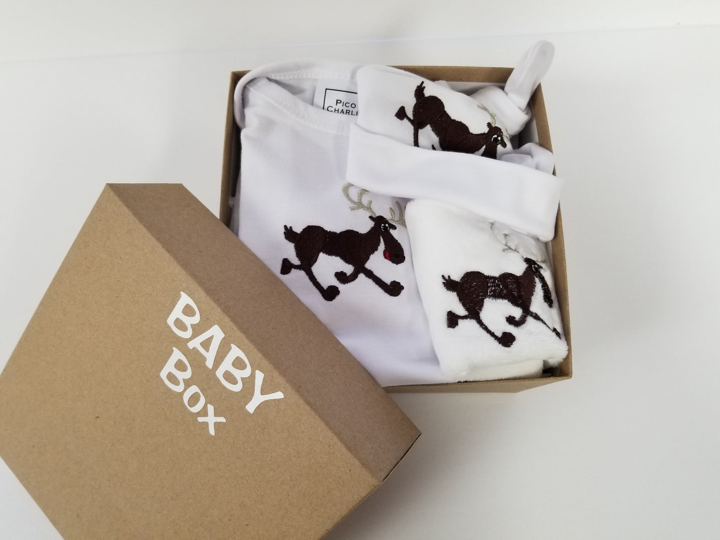 Morrie the Moose  Baby Box