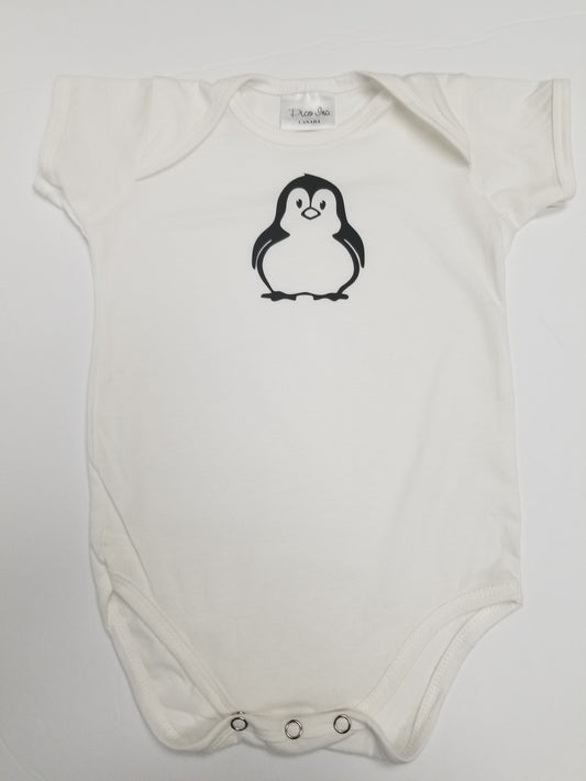 Penguin Baby One Piece and Bamboo Shorts Set