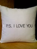 P.S I Love You Cotton Pillow
