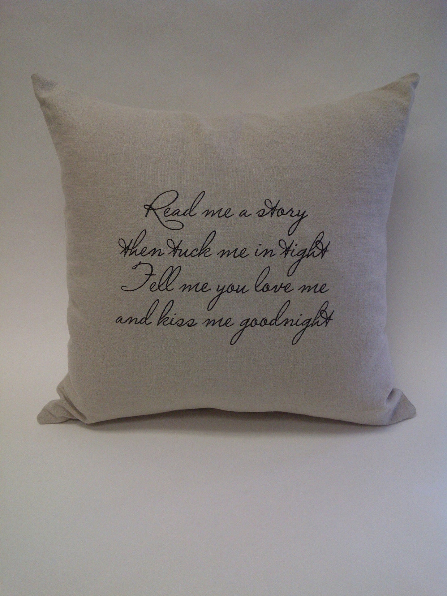 Read me a story...Linen Pillow