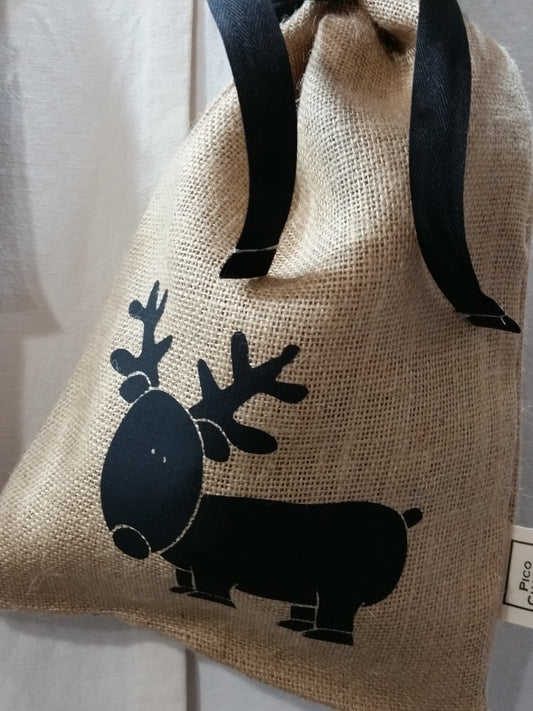 Reindeer Mini Gift Sack