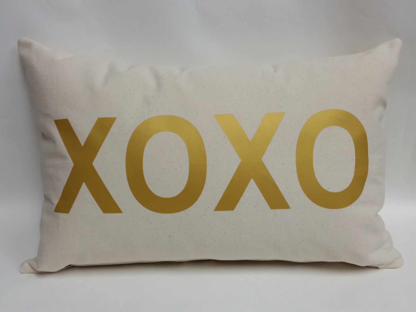 XOXO  Cotton Canvas Pillow